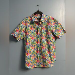 Bugatchi Colorful Men's Short Sleeve Shirt with tags!!